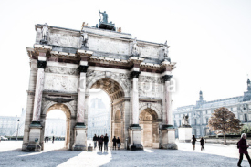 Naklejki Arch of Triumph on the Charles De Gaulle square. Paris, France