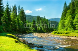 Fototapety mountain river