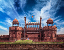 Naklejki Red Fort Lal Qila. Delhi, India