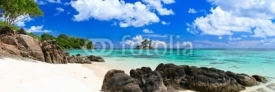 Naklejki Perfect beach in Seychelles