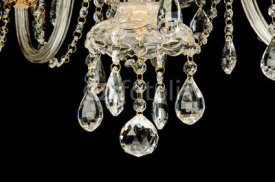 Obrazy i plakaty Contemporary glass chandelier crystals