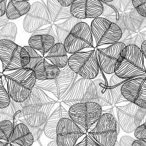 Naklejki Vector illustration of abstract clover. (Seamless Pattern)