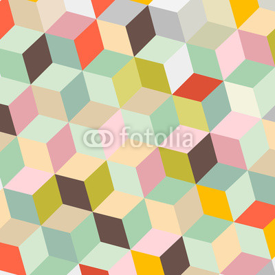 Colorful Abstract Vector Retro Background