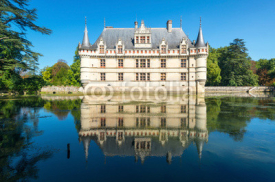 Naklejki The chateau de Azay-le-Rideau, France