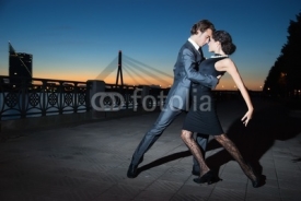 Fototapety tango in the night city