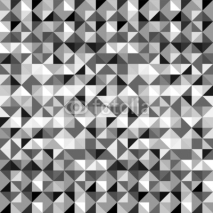 Obrazy i plakaty Black and white geometric triangles seamless pattern