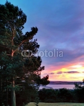 Fototapety View over the Tay at Sunset