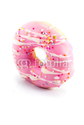 glazed donuts, isolated on white background