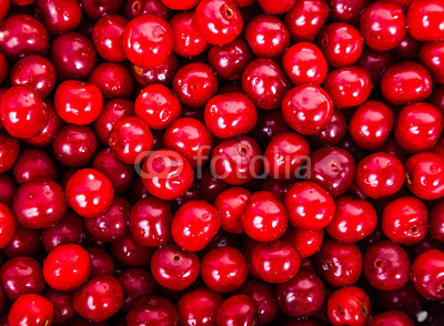 juicy red cherries