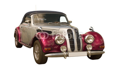 pink Oldtimer, Classic Car, Cabriolet