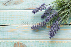 Fototapety Flowers on vintage wood background
