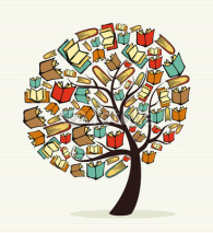 Naklejki Concept books tree