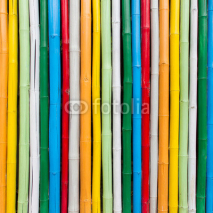 Naklejki Colorful bamboo for background