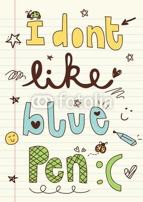 Blue Pen Word