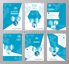 Orthopedics and radiology medicine card template