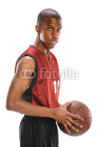 Naklejki Basketball Player Holding Ball