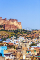 Naklejki A view of Jodhpur, the Blue City of Rajasthan, India