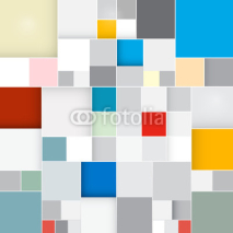 Obrazy i plakaty Abstract Vector Retro Square Background