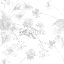 Naklejki Seamless pattern with flowers