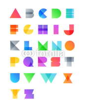 Fototapety Vector Alphabet Set