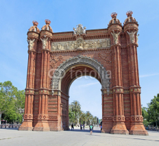 Naklejki The Arc de Triomf in Barcelona, Spain