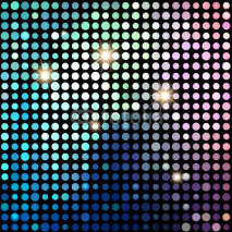 Obrazy i plakaty  Colorful Dots Abstract Disco background. Vector Background