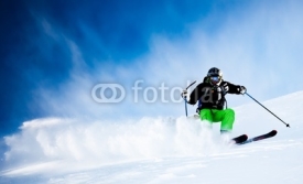 Naklejki Man's skiing