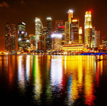 Naklejki Colorful Singapore