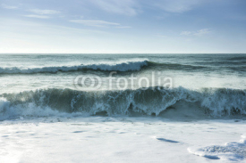 Naklejki Breaking ocean waves