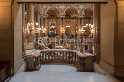 PARIS, FRANCE - MAY 3, 2016: people taking pictures at opera paris