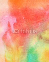 Naklejki Abstract colorful watercolor painted background