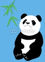 Naklejki Panda With Bambo