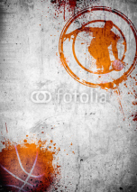 Fototapety Basketball and streetball poster or flyer background