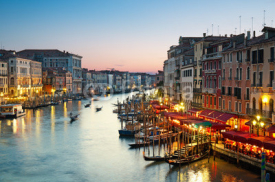 Fototapety Grand Canal after sunset, Venice - Italy