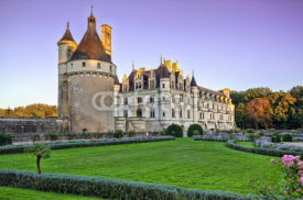 The Chateau de Chenonceau. France. Chateau of the Loire Valley.