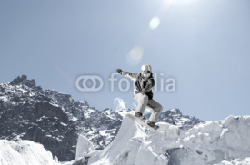 Naklejki Snowboarding sport