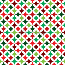 Fototapety Vector seamless pattern illustration on a Christmas Holiday theme on white background.