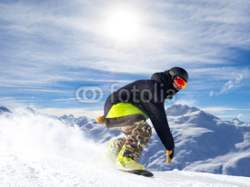 Fototapety snowboarder