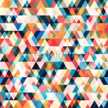 Naklejki retro triangle seamless pattern