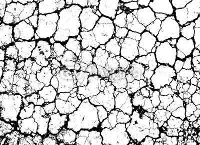 Grunge cracked vector texture of dirty wall or dry ground
