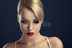 Fototapety Beautiful woman with professional make up