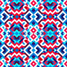 Naklejki pixels beautiful abstract geometric seamless pattern vector illustration