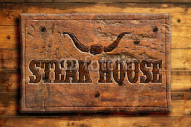 Naklejki steakhouse panel