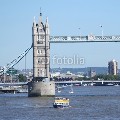 Tower bridge and tourist boats