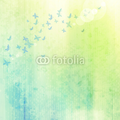 grunge background with butterflies