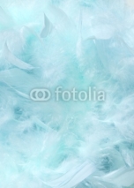 Naklejki Cloudy blue sky fluffy feather background