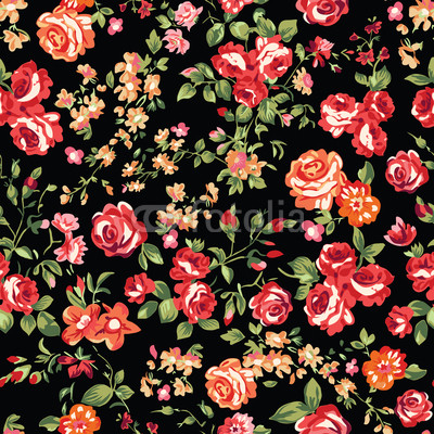 seamless classic rose background