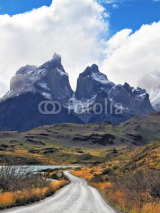 Naklejki Grandiose landscape in the Chilean Andes, Patagonia