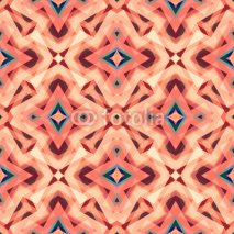 Naklejki Seamless Colorful Retro Pattern Background