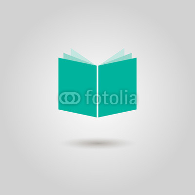 book icon with shadow
